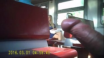 Man on train wanks in full view of girls